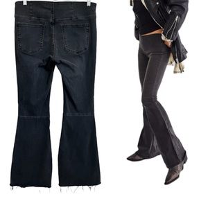 Free People Black Penny Pull On Black Flare Jeans